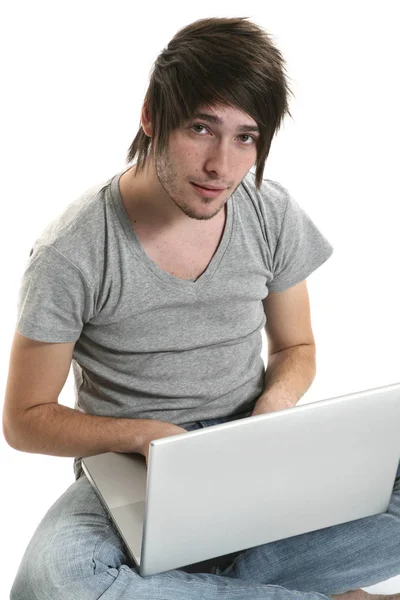 Retrato de joven sobre fondo blanco —  Fotos de Stock