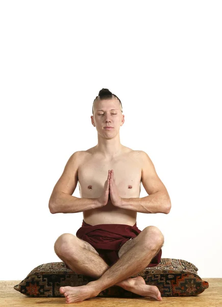 Yoga meditatie tijd — Stockfoto