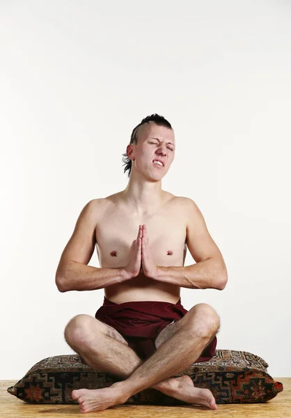 ヨガ瞑想の時間 — ストック写真