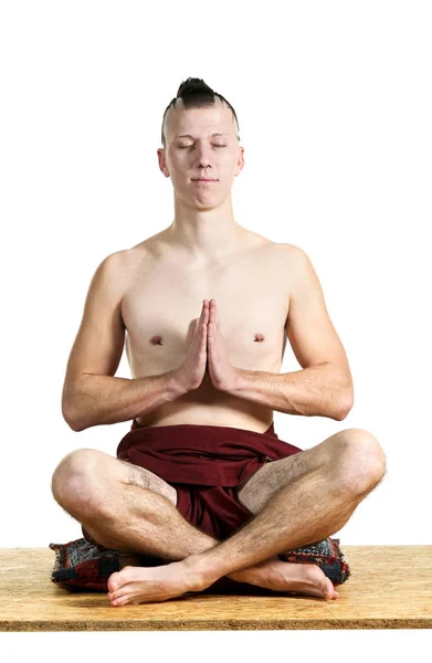 Yoga meditation tid — Stockfoto