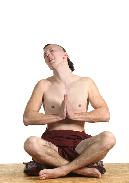 Yoga meditatie tijd — Stockfoto