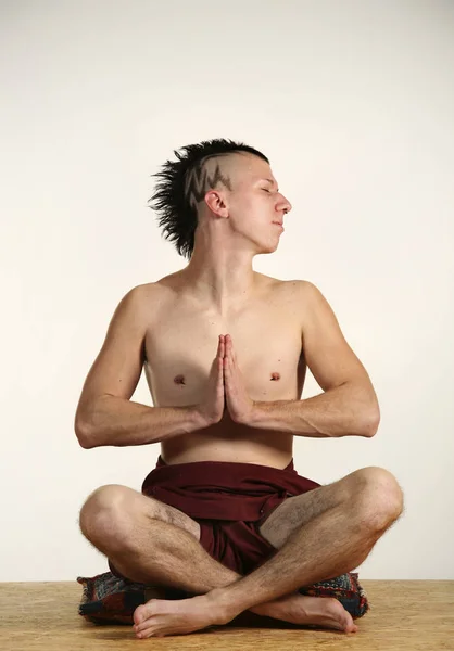 Yoga meditatie tijd — Stockfoto
