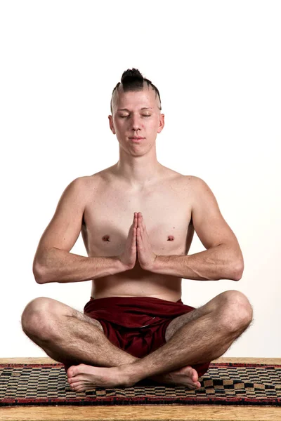 Jóga meditace čas — Stock fotografie