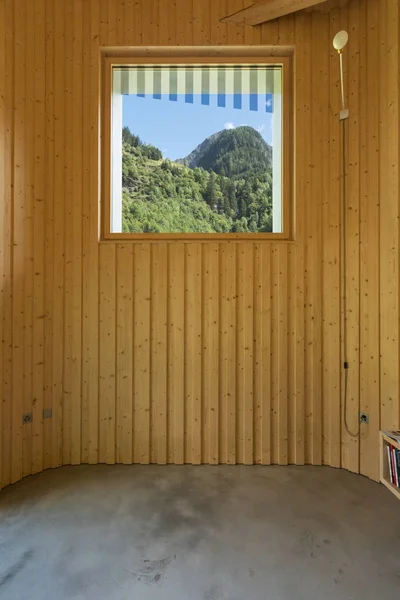 Intérieur de la maison en bois modrn — Photo