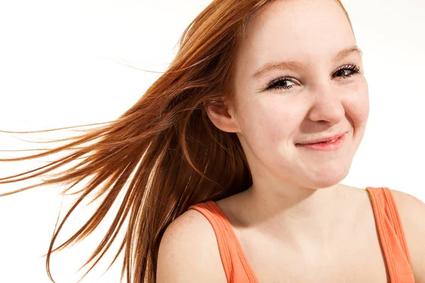 Retrato de menina bonito — Fotografia de Stock