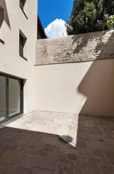 architecture, veranda of modern house