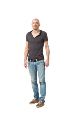 retrato de homem, isolado no fundo branco