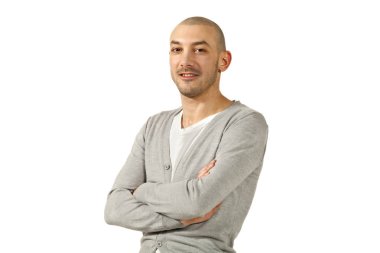 Studio genç bir adam portresi
