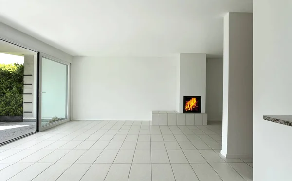 Arquitetura moderna, novo apartamento vazio — Fotografia de Stock