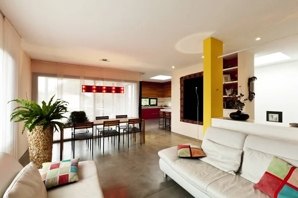 Modern appartement, woonkamer — Stockfoto