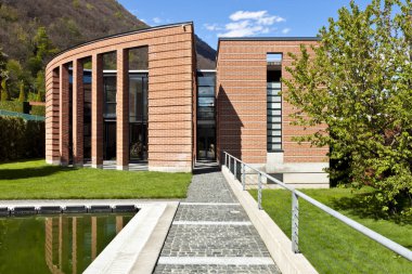 Açık mimari, modern ev