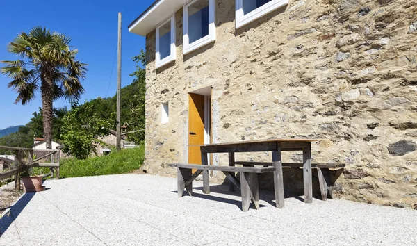 Outdoor architecture, rustic house — Stock Photo, Image