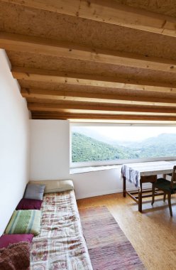 kapalı mimarisi, rustik evi