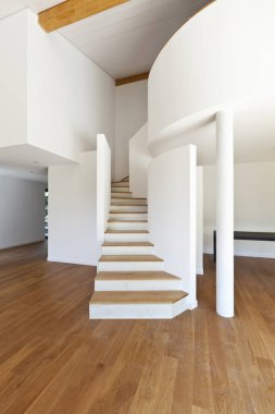İç modern ev, açık alan 