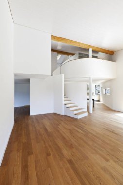 İç modern ev, açık alan 