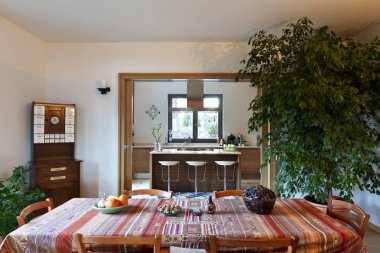 güzel bir daire, iç mekan, oturma odası