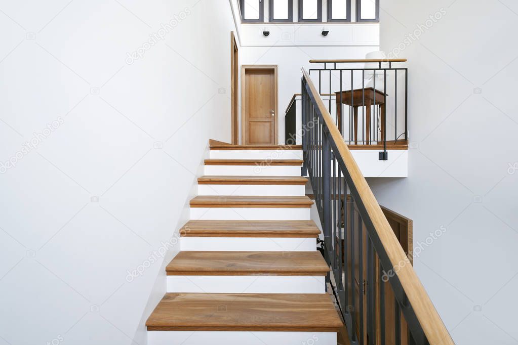 beautiful apartment, interior, staircase