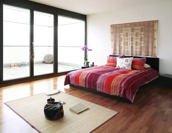 Interior new apartment, ethnic furniture — Stock Photo, Image