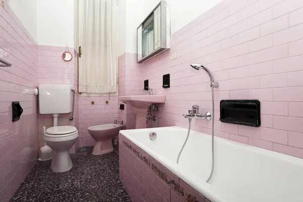 Bagno interno rosa — Foto Stock