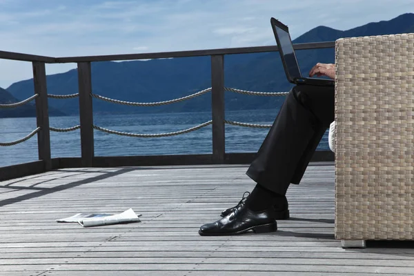 Businessman relaxing — Stock Photo, Image