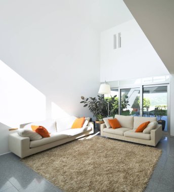 Lüks villa iç, oturma odası