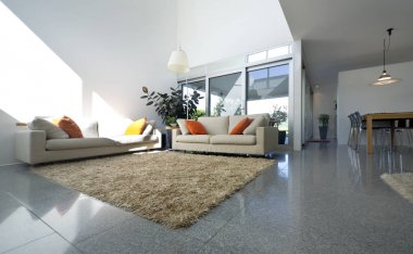 Lüks villa iç, oturma odası