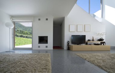 Lüks villa iç, oturma odası