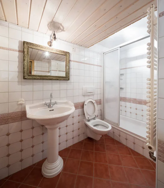 Bir özel ev banyoda — Stok fotoğraf