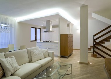 modern mimarisi, yeni mobilyalı daire