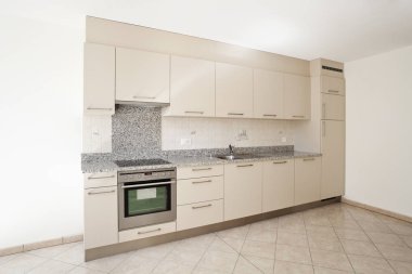 Klasik rustik dairenin iç mutfak