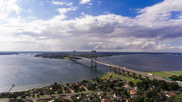 Nova ponte de cinturão da vista drone — Fotografia de Stock