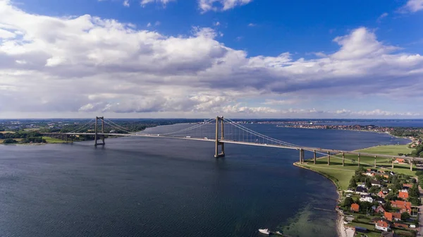 Nova ponte de cinturão da vista drone — Fotografia de Stock