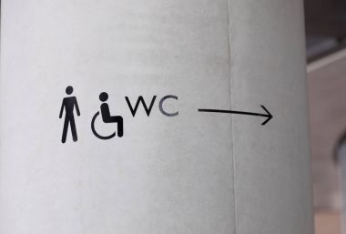 banyo simgeler, çimento duvar yön