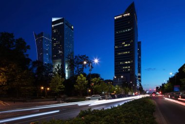 Varşova'nın kulesi ile gece