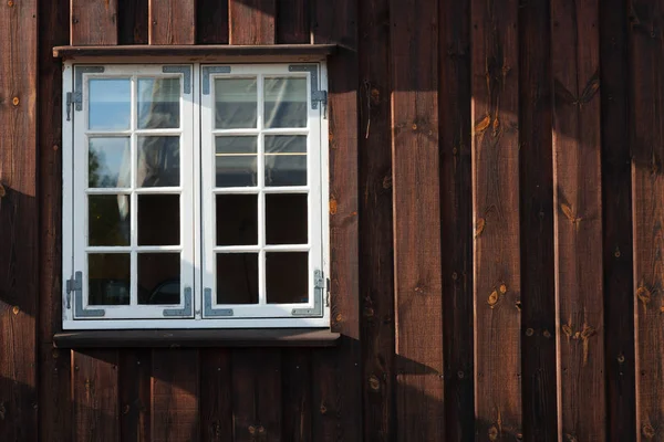 Dettaglio di finestre di vecchie case a Copenaghen — Foto Stock