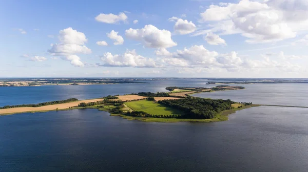 Oceaan en platteland — Stockfoto