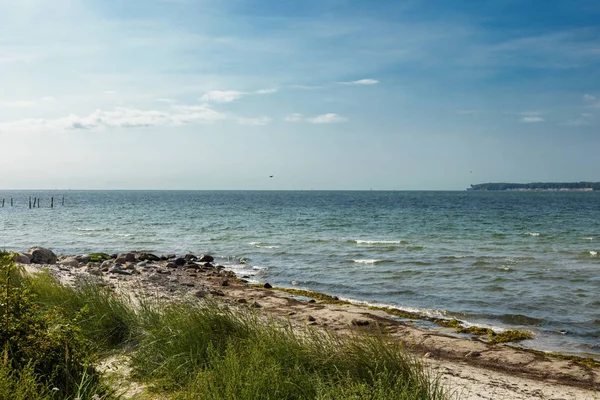 Θάλασσα στη Δανία κατά τη διάρκεια του καλοκαιριού — Φωτογραφία Αρχείου