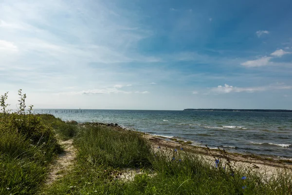 Море в Данії протягом літа — стокове фото