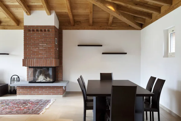 Rumah interior baru dilengkapi, loft villa — Stok Foto