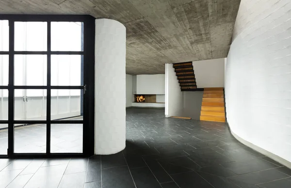 Interior de la nueva casa moderna no está amueblado — Foto de Stock