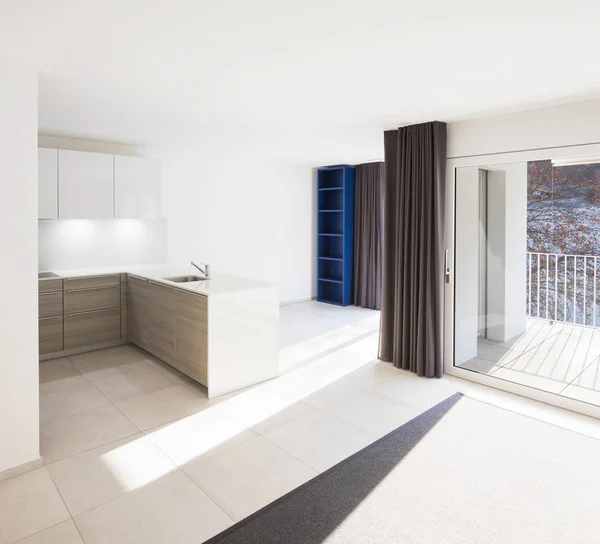 Moderne open ruimte met de woonkamer en keuken — Stockfoto