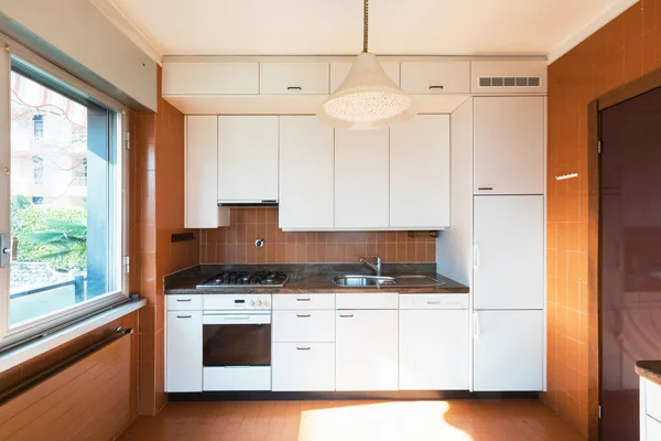 House kitchen to be renovated white — Stock Photo, Image