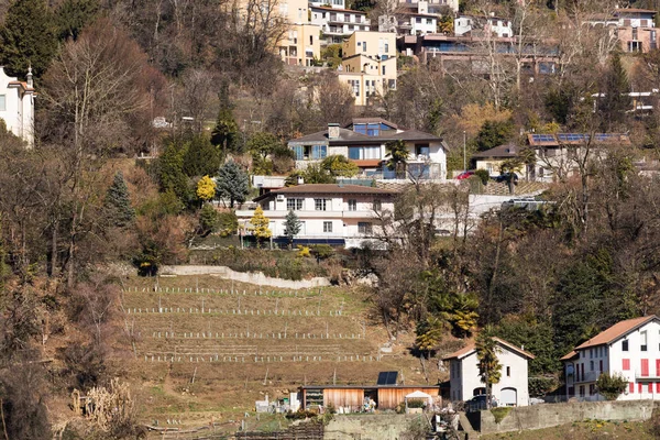 Grupp av hus på de på landsbygden — Stockfoto