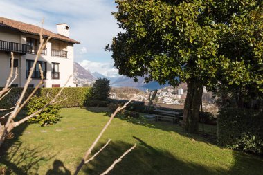 Peyzaj çevre Lugano, Tessin, kimse