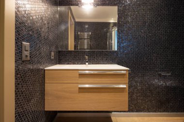 Modern daire lüks banyodaki