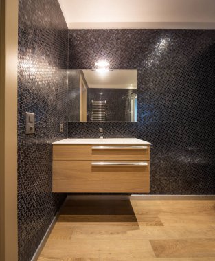 Modern daire lüks banyodaki