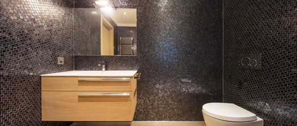 Luxus fürdőszoba, modern apartman — Stock Fotó