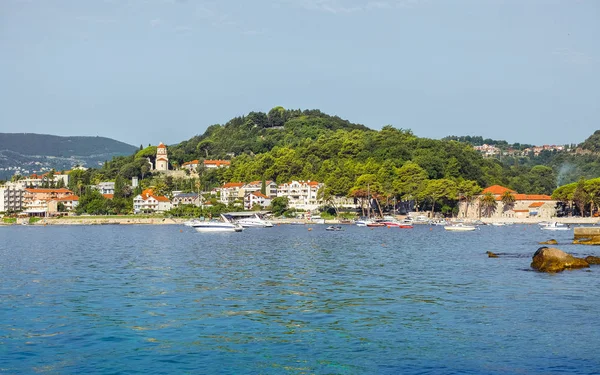 Panorama of the city of Herceg Novi from the sea — Stock Photo, Image
