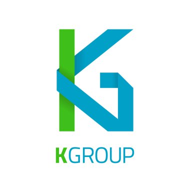 K harfi vektör logo tasarımı