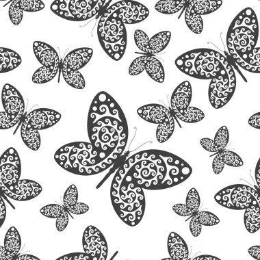 Kelebeklerle kusursuz desen